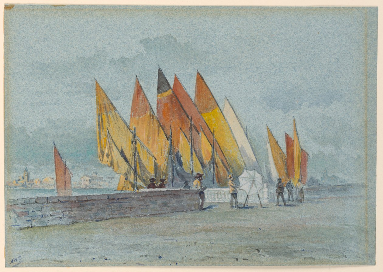 Langs een kanaal door Arnold William Brunner