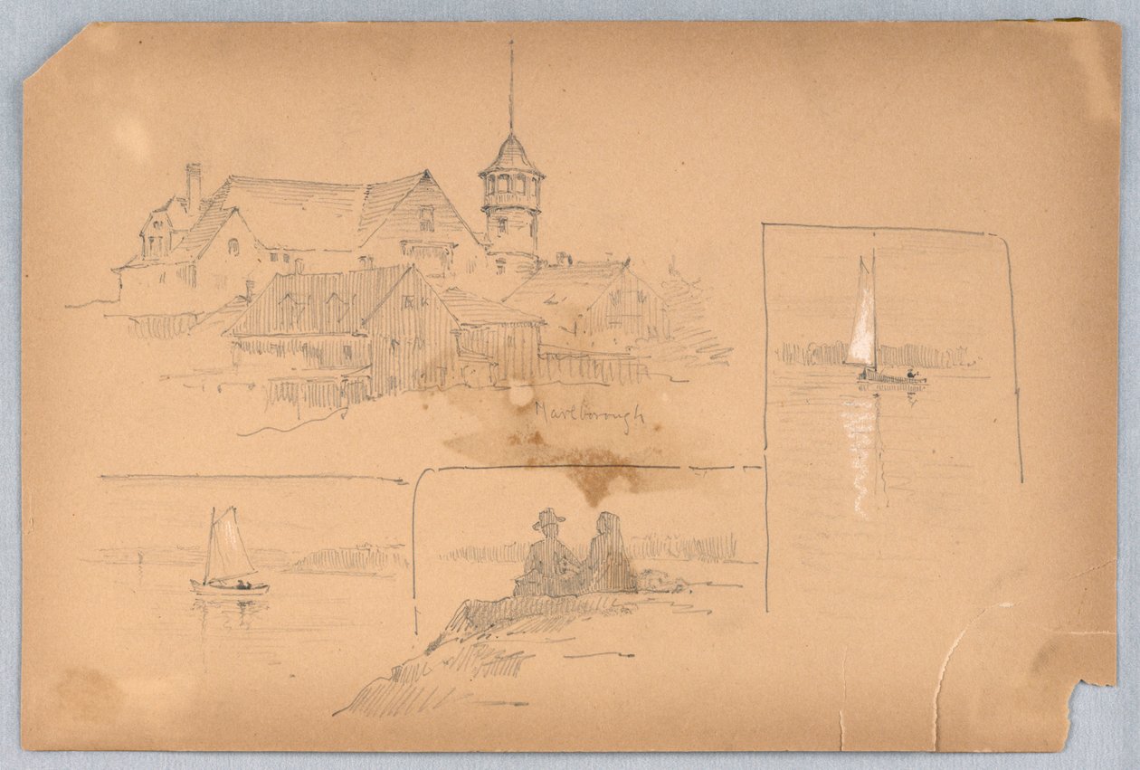 Schetsen in Marlborough door Arnold William Brunner
