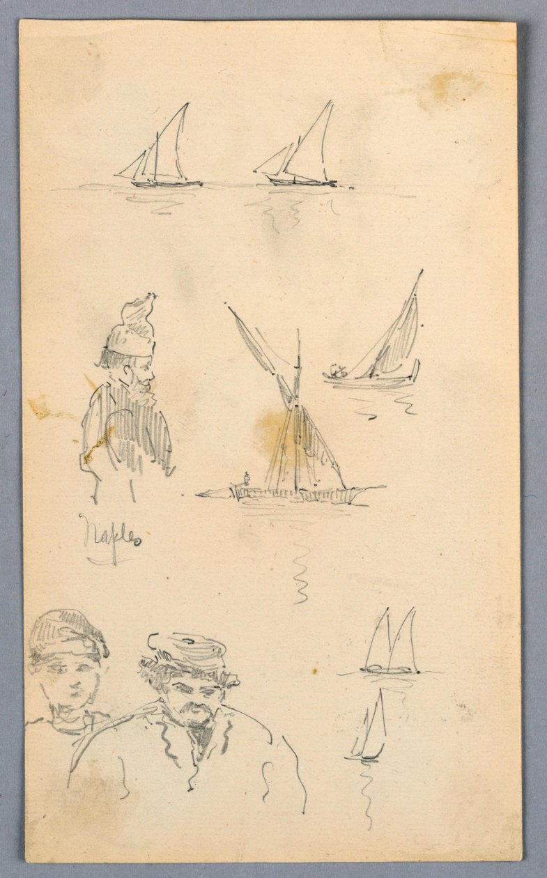 Schetsen in Napels door Arnold William Brunner