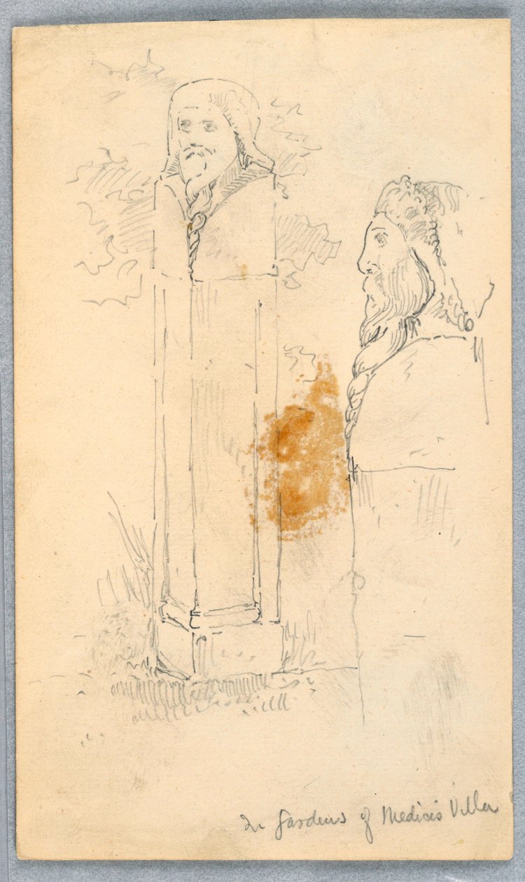 Schetsen van Stenen Bustes door Arnold William Brunner