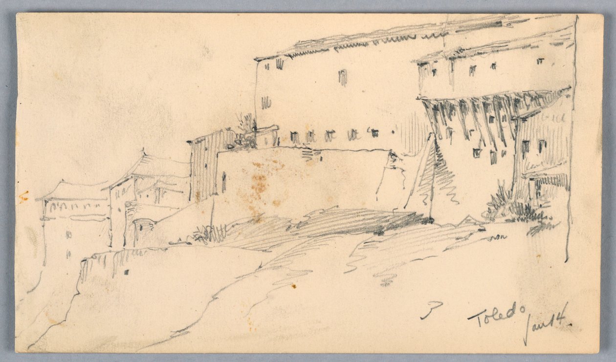 Muren in Toledo door Arnold William Brunner