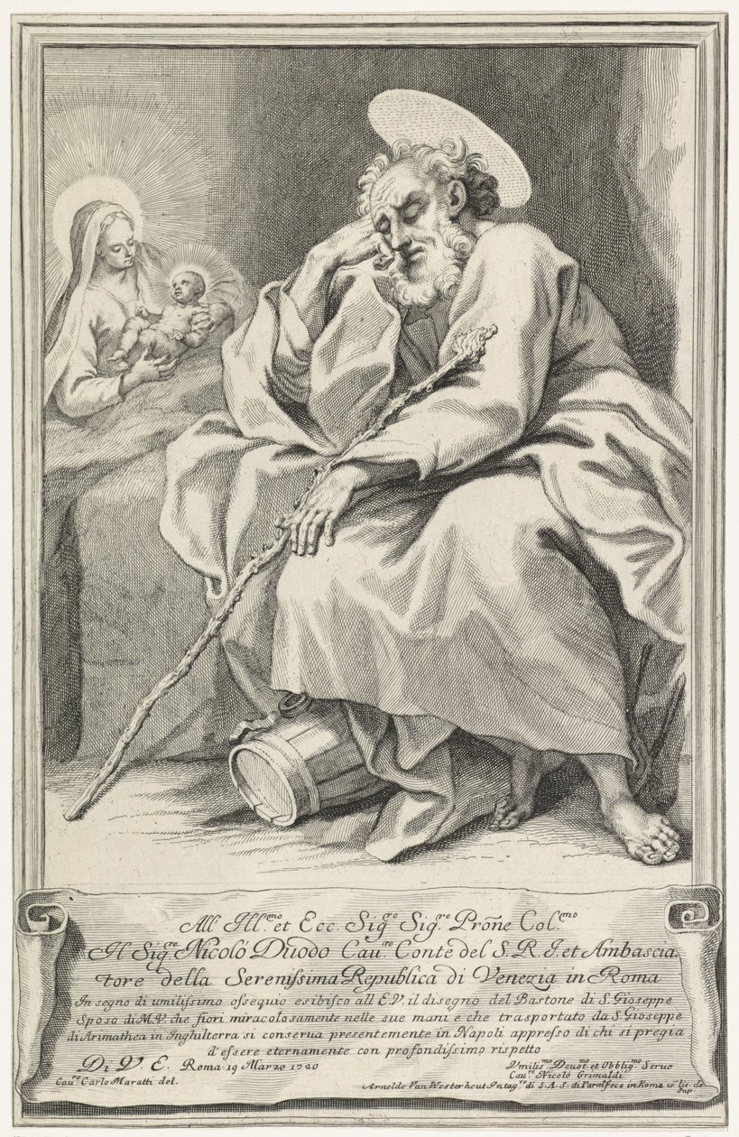 Slapende Jozef door Arnold van Westerhout
