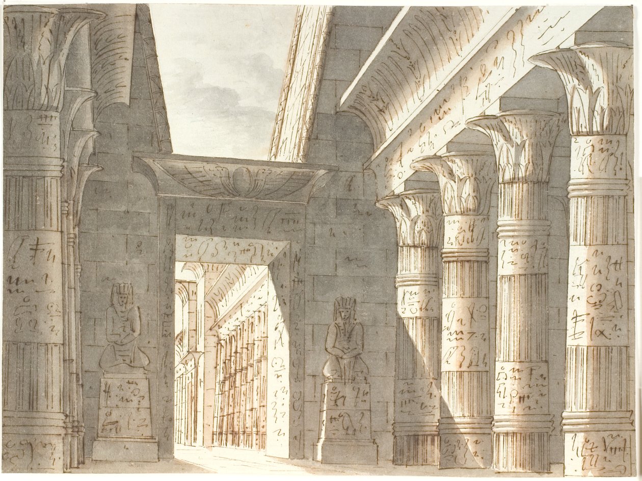 Egyptische Tempel door Aron Wallick