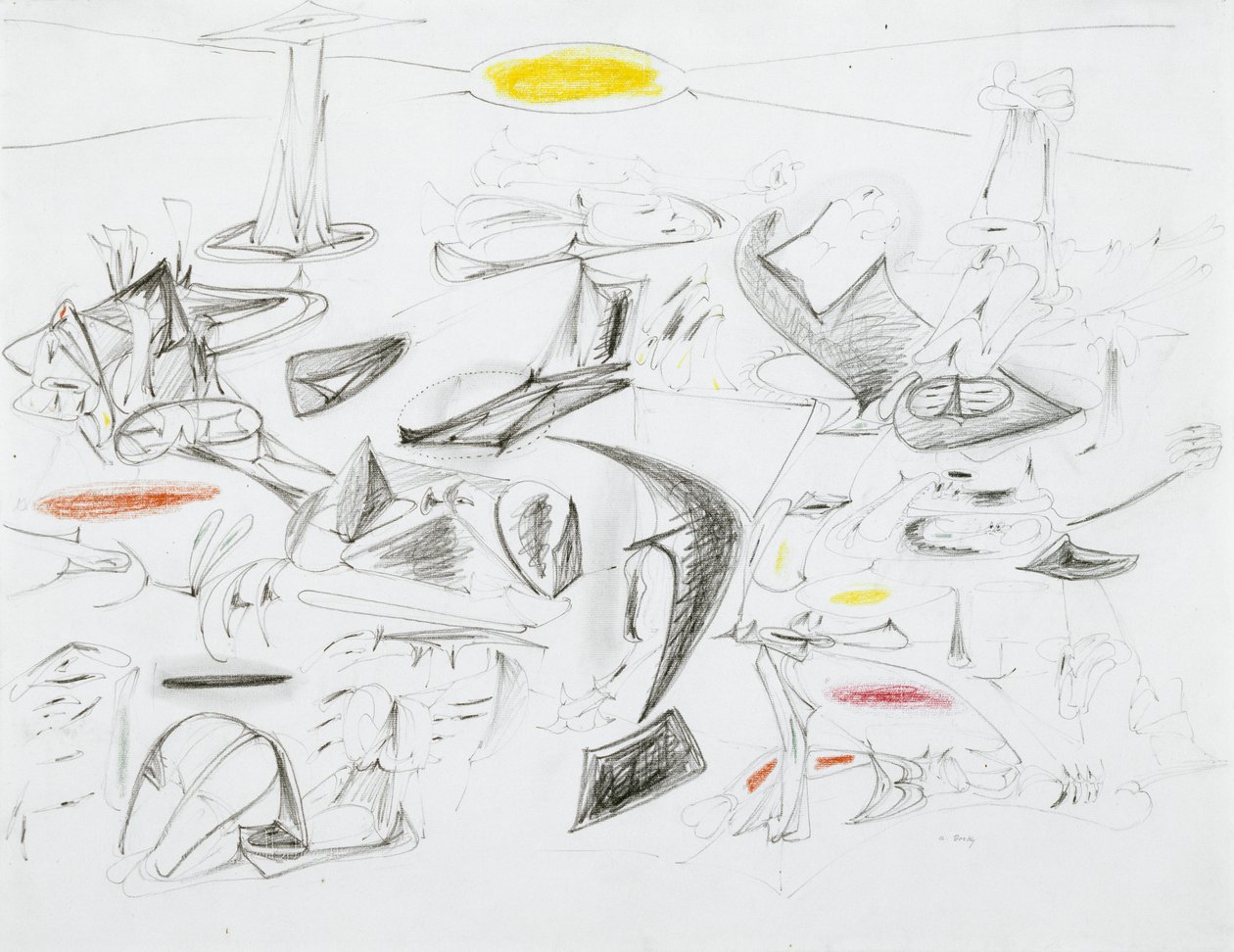 Virginia - Zomer door Arshile Gorky