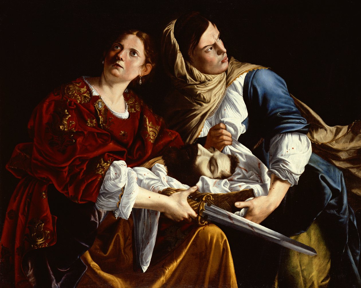 Judith en haar dienstmaagd met het hoofd van Holofernes door Artemisia Gentileschi