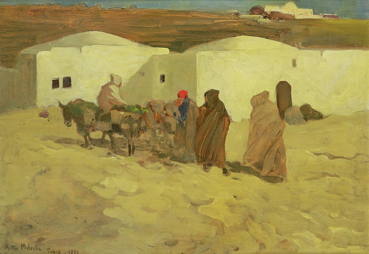 Een scène in Tunis, 1899 door Arthur Melville