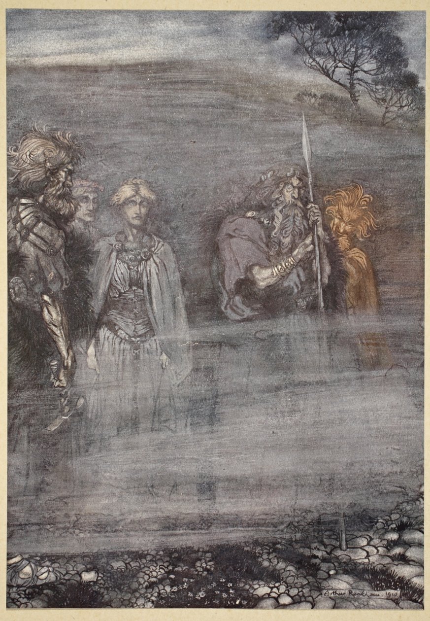 De goden worden bleek en oud bij het verlies van Freia, illustratie uit 