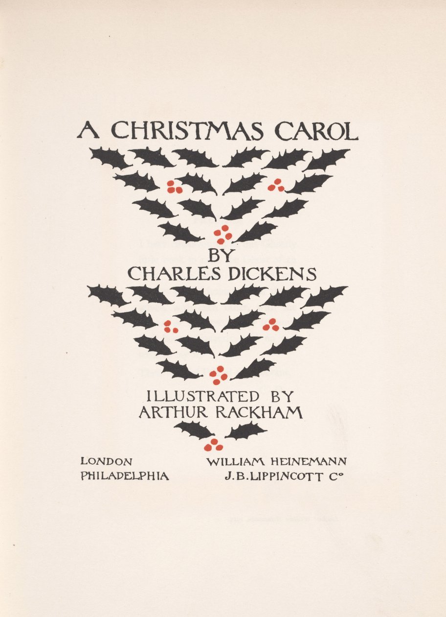 Titelpagina - Een Kerstlied, 1915 door Arthur Rackham