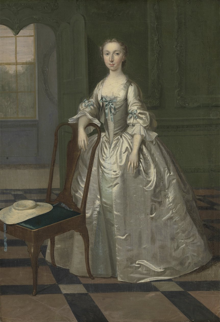 Een dame in een salon, c.1740-41 door Arthur Devis