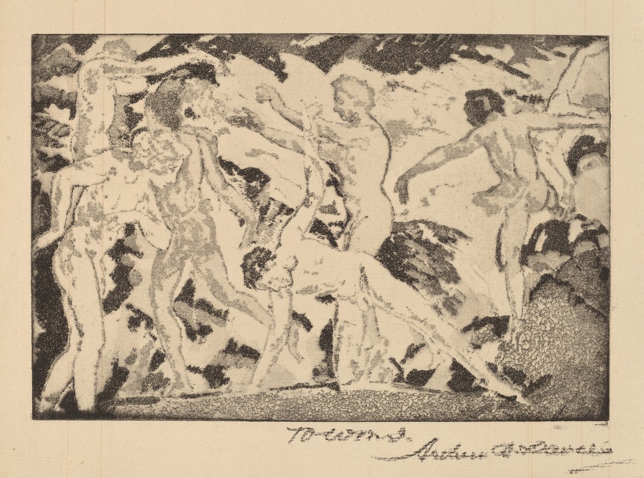 Bij de Caliban door Arthur B. Davies