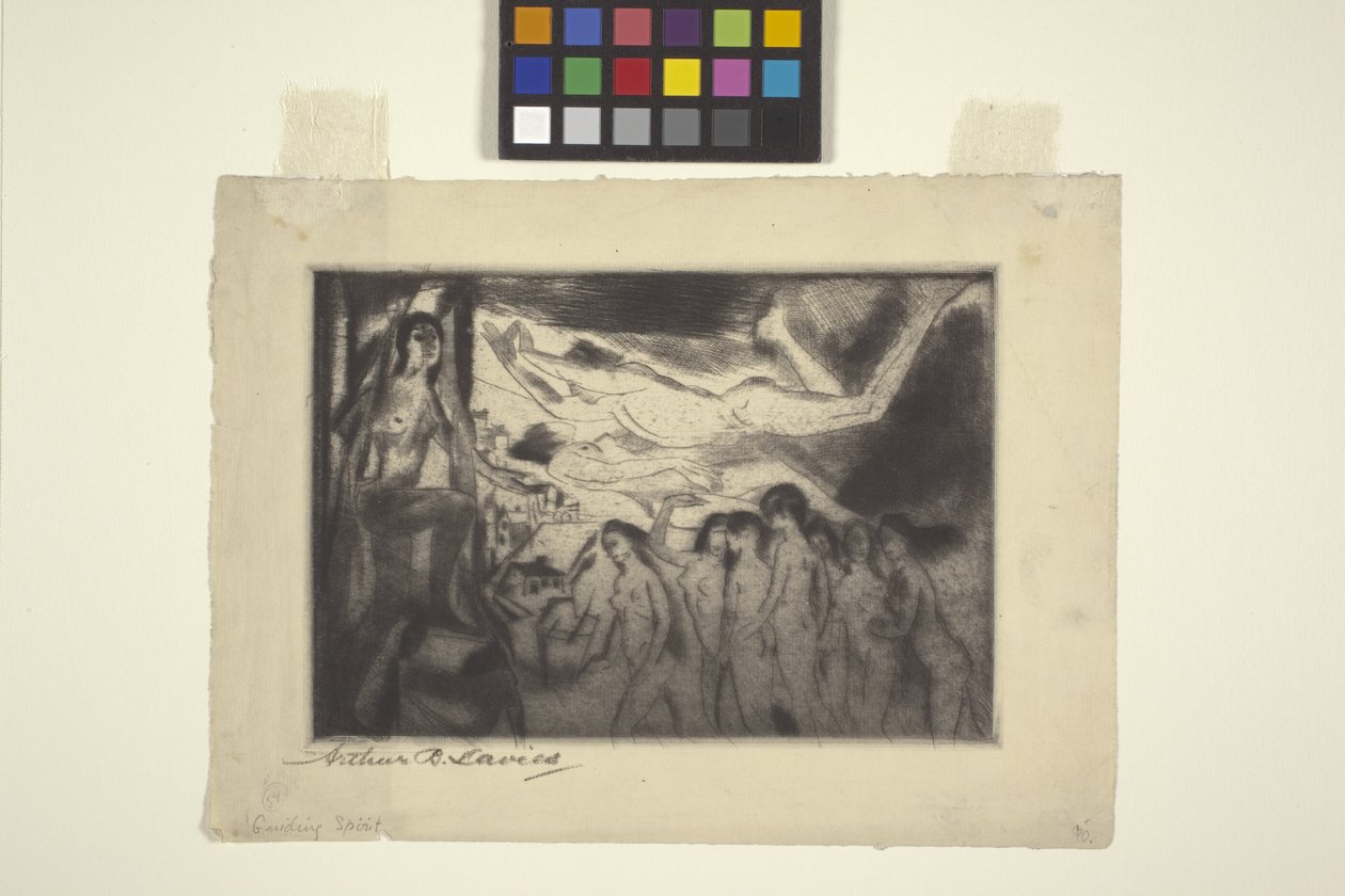 Leidende geest door Arthur Bowen Davies