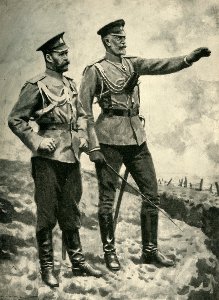 De veranderingen in het Russische commando, september 1915. Eerste Wereldoorlog, ca. 1920 door Arthur C. Michael