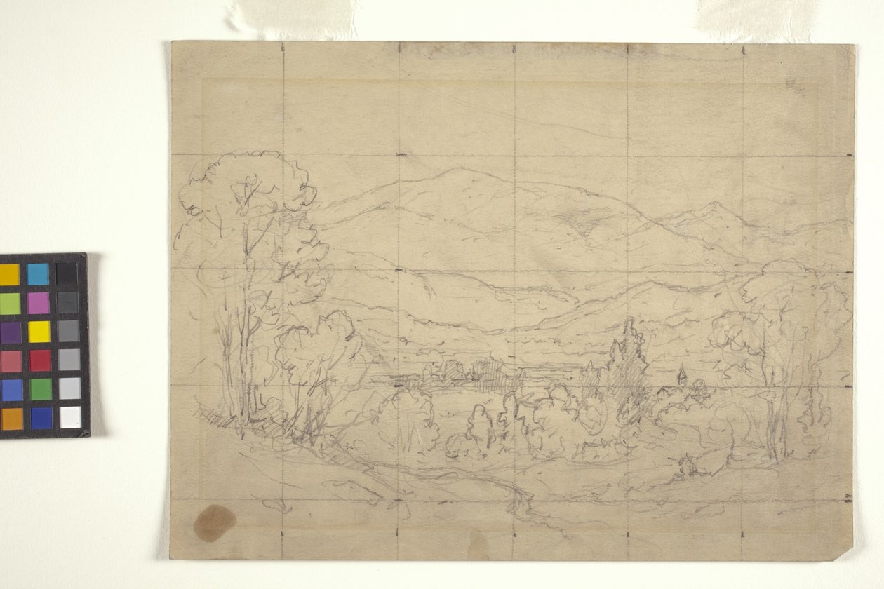 Studie Voor Bergachtig Landschap door Arthur Clifton Goodwin