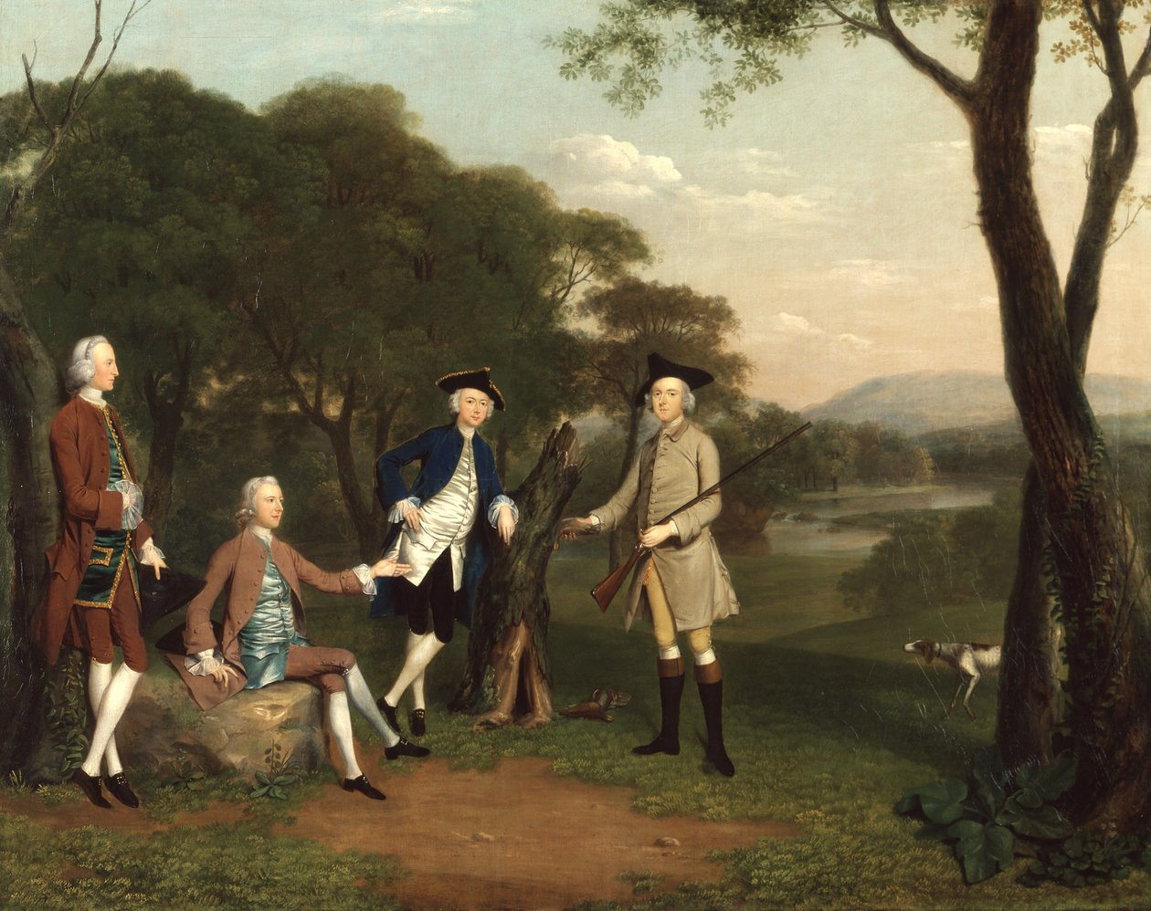 De gebroeders Boldero uit Cornborough, Yorkshire door Arthur Devis