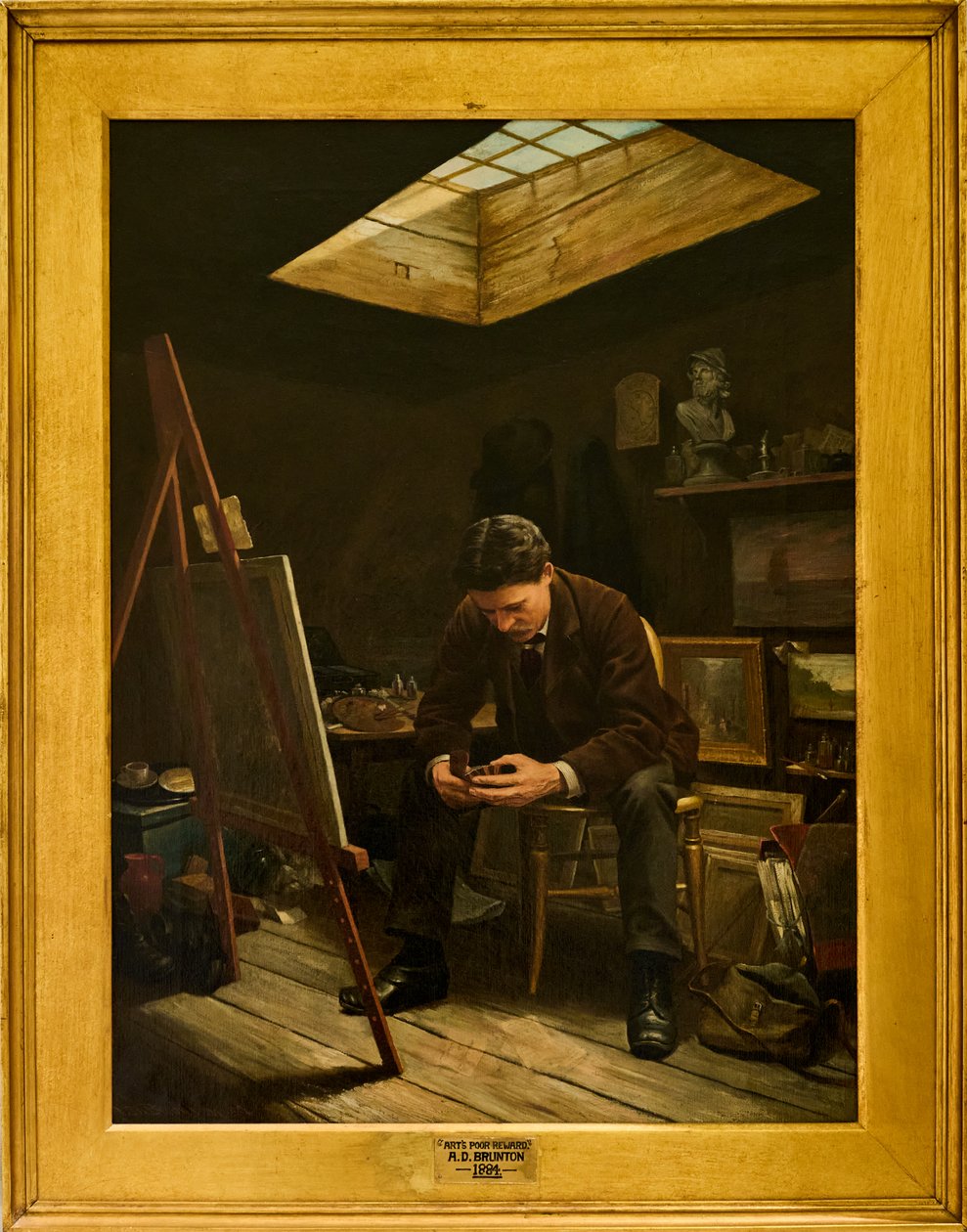 De Arme Beloning van Kunst, De Lege Portemonnee door Arthur Dickinson Brunton