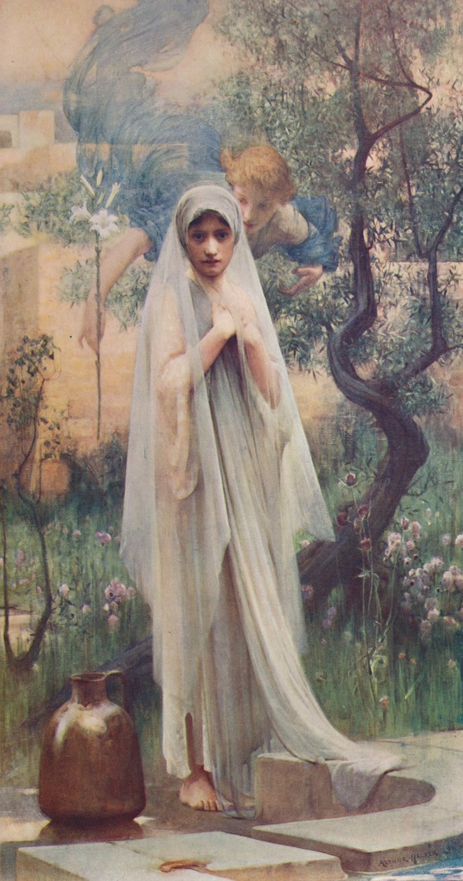 De annunciatie, 1892, ca. 1900 door Arthur Hacker