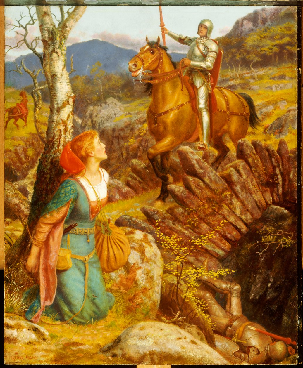 De omverwerping van de roestige nacht door Arthur Hughes