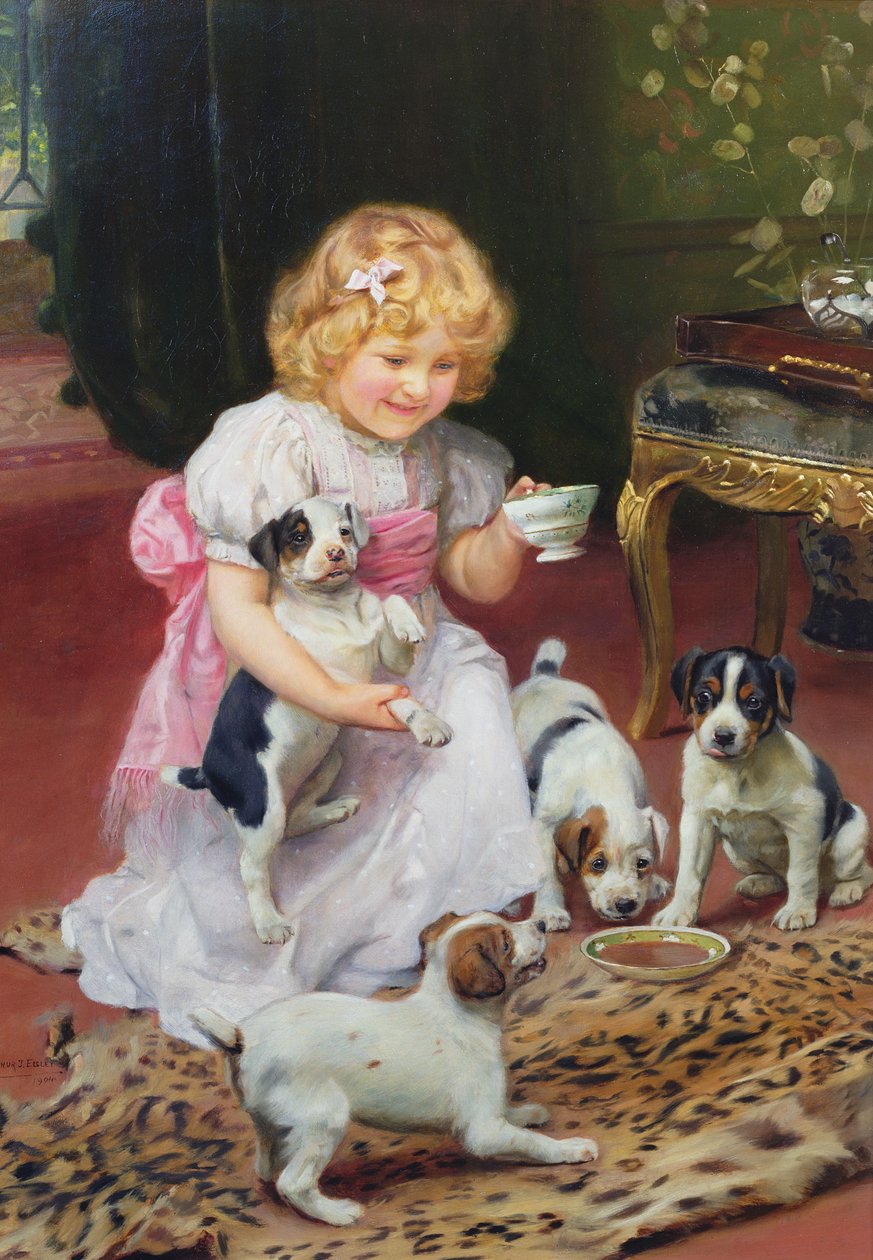 Theetijd door Arthur John Elsley