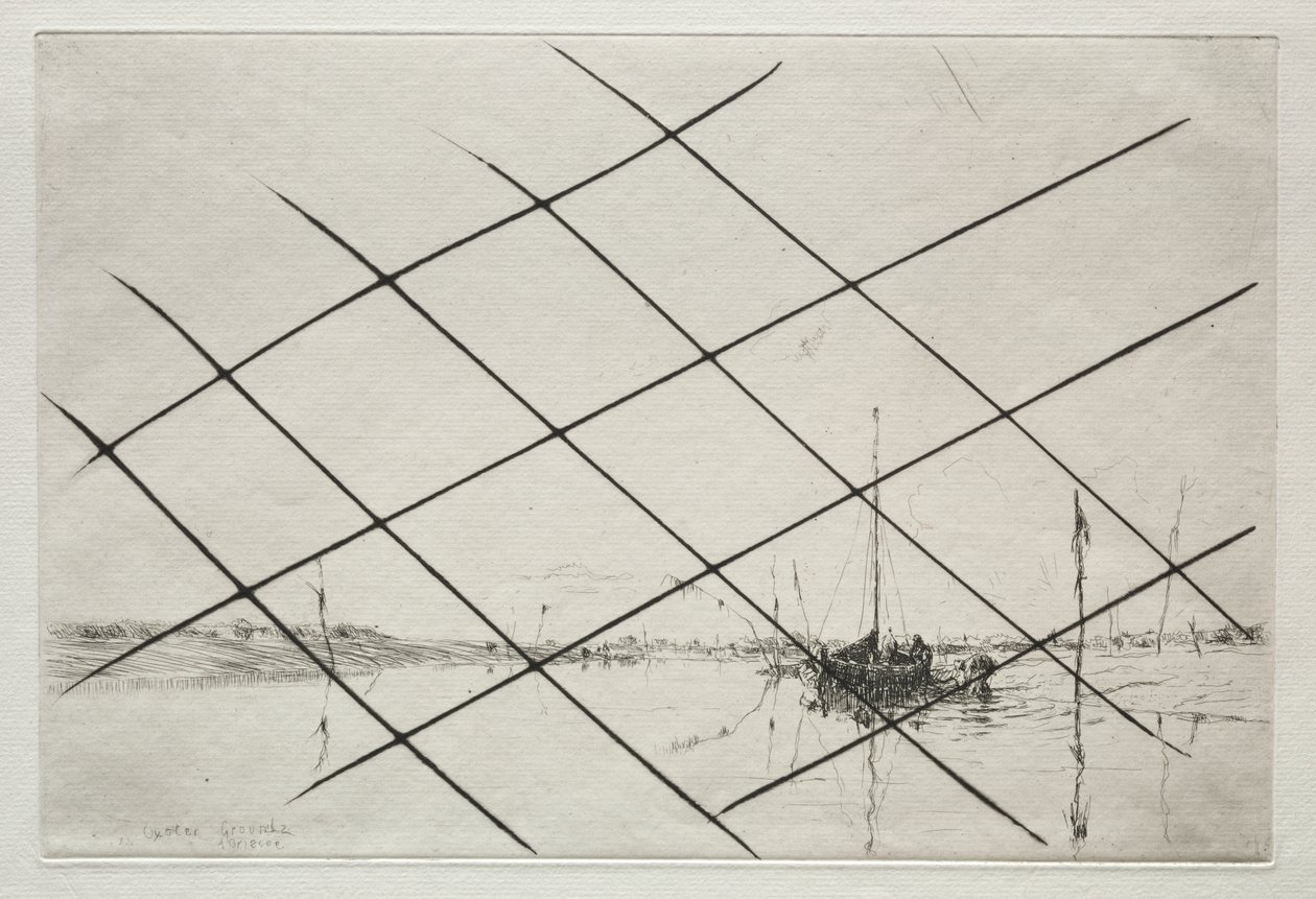 Oestergronden (Op Essex Creek bij Eb) door Arthur John Trevor Briscoe