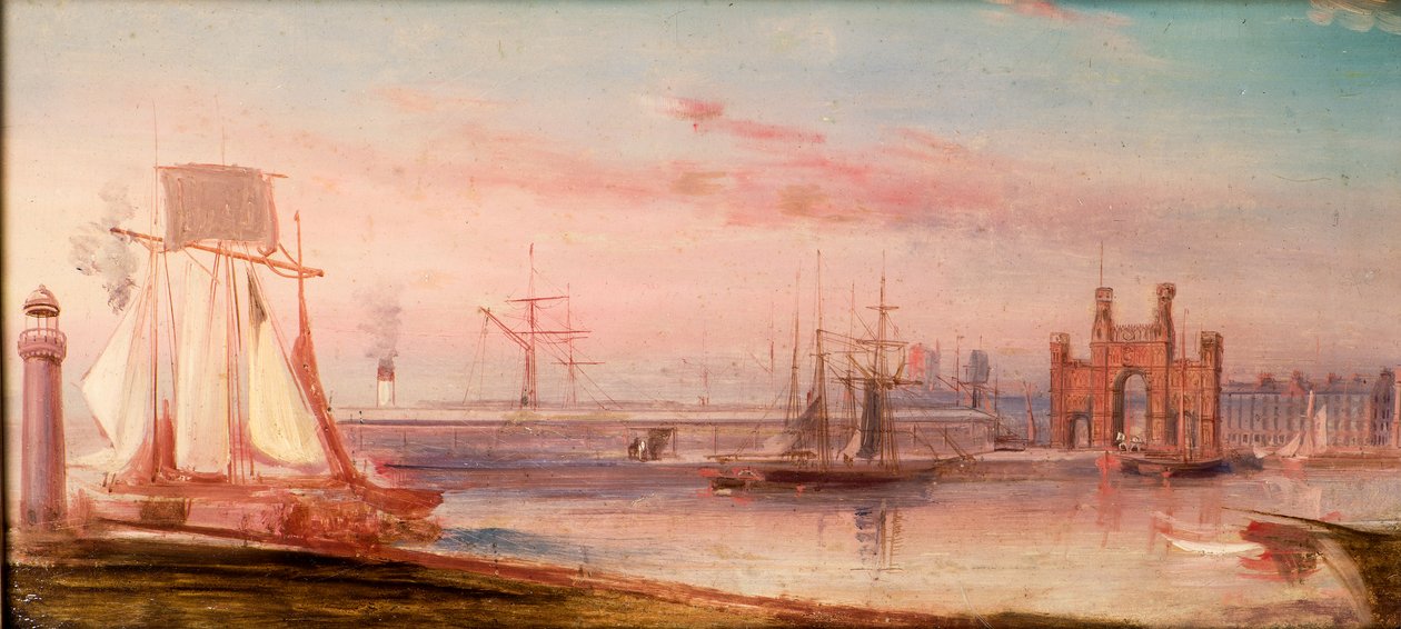 Earl Grey Dock, met schip 