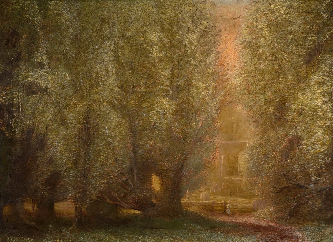 Oude kerk, Colston Basset door Arthur Lowe