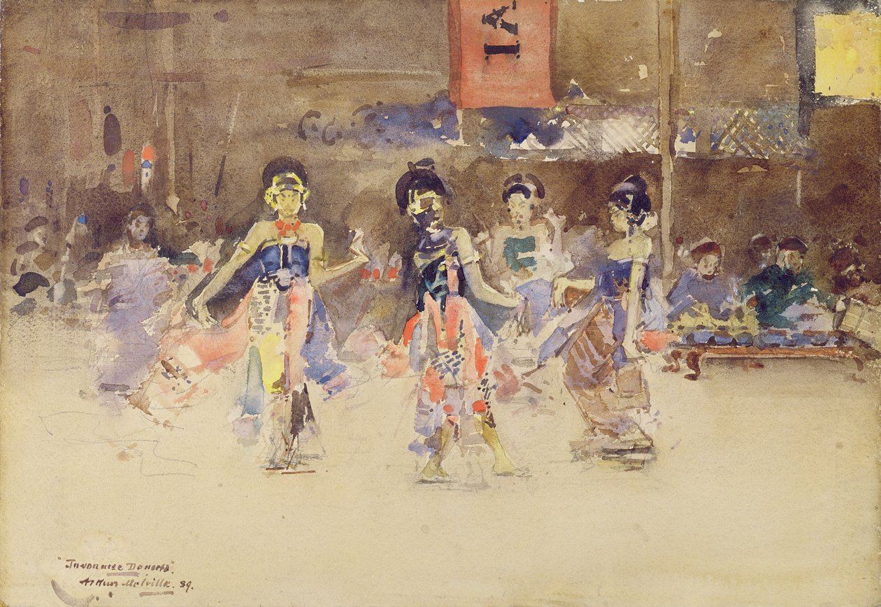 De Javaanse Dansers, 1889 door Arthur Melville