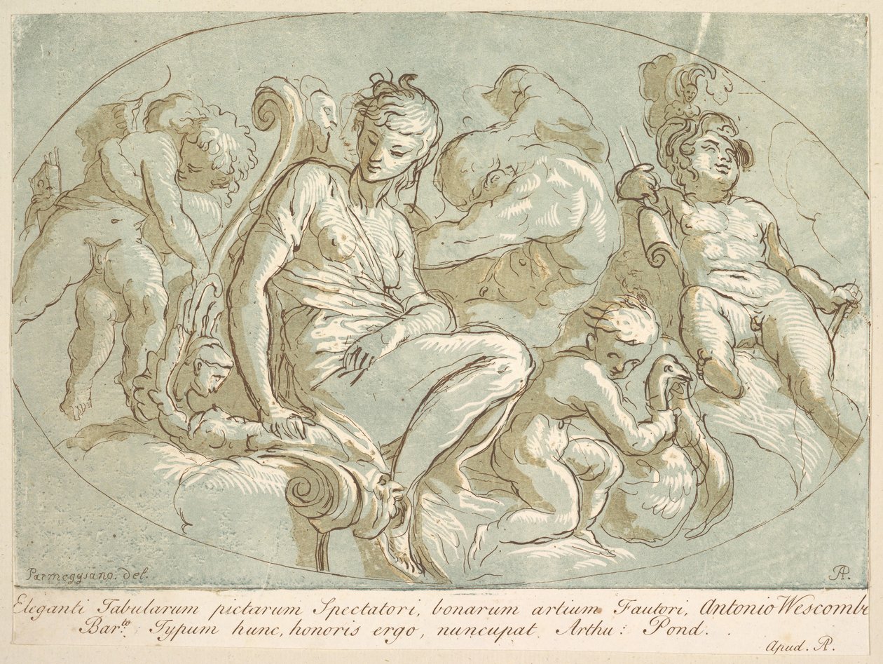 Venus Omringd door Putti, ca. 1735 door Arthur Pond