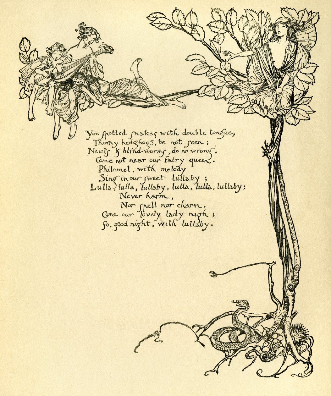 Een Midzomernachtsdroom door Arthur Rackham
