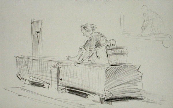 Bij de pomp door Arthur Rackham
