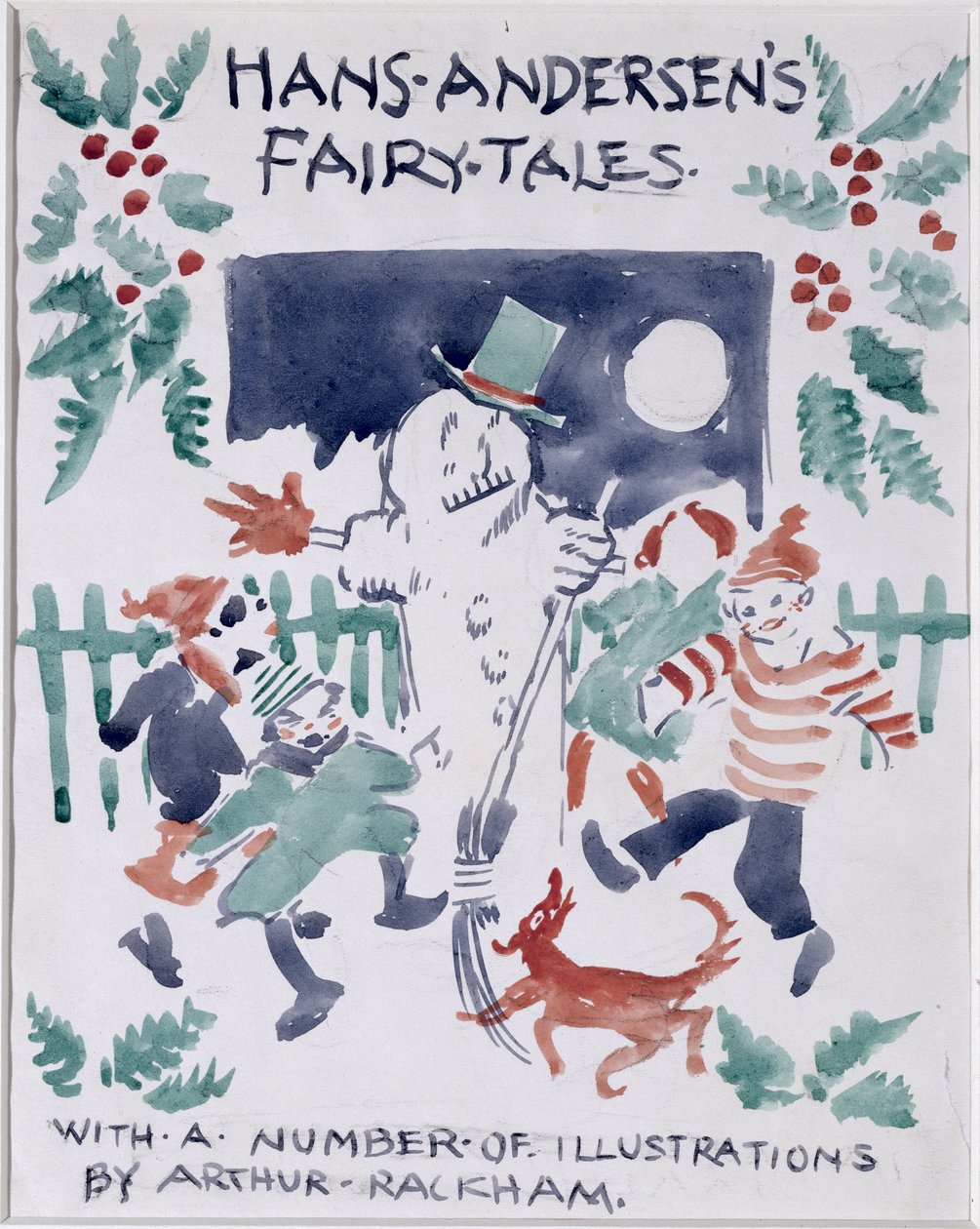 Omslagtekening voor Hans Andersens Sprookjes door Arthur Rackham