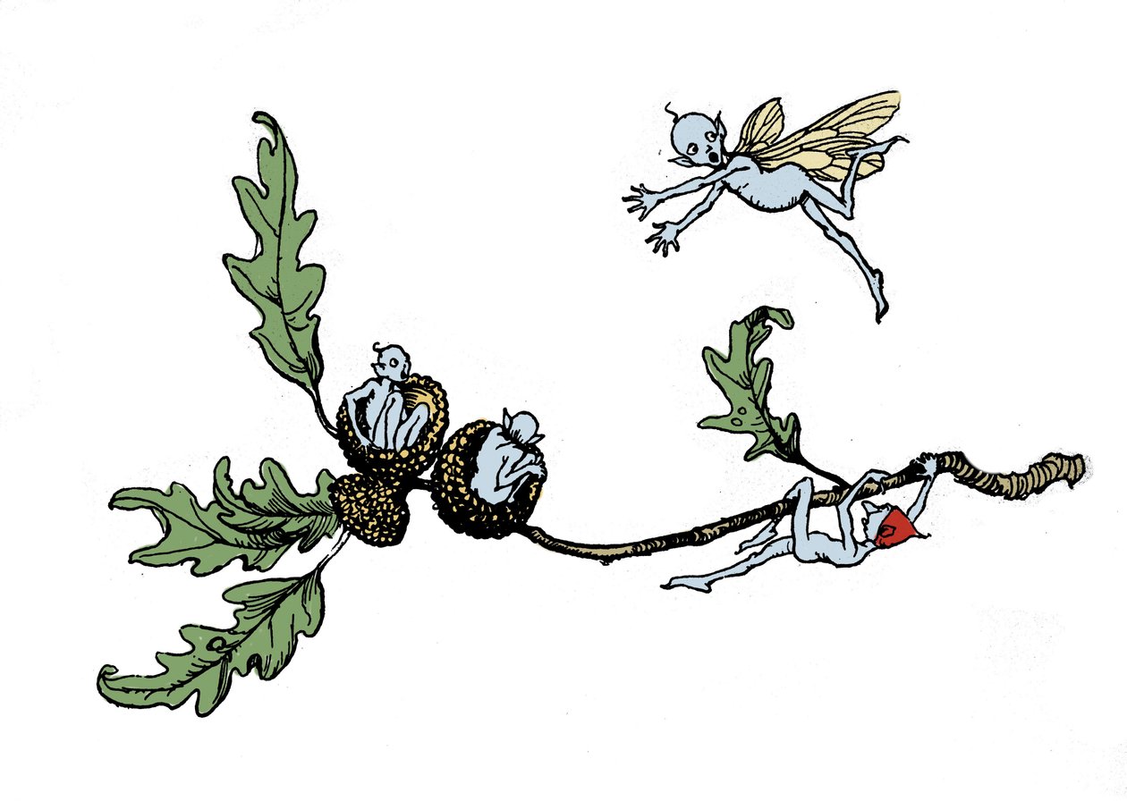 Illustratie door Arthur Rackham voor De Droom van een Zomernacht door William Shakespeare door Arthur Rackham