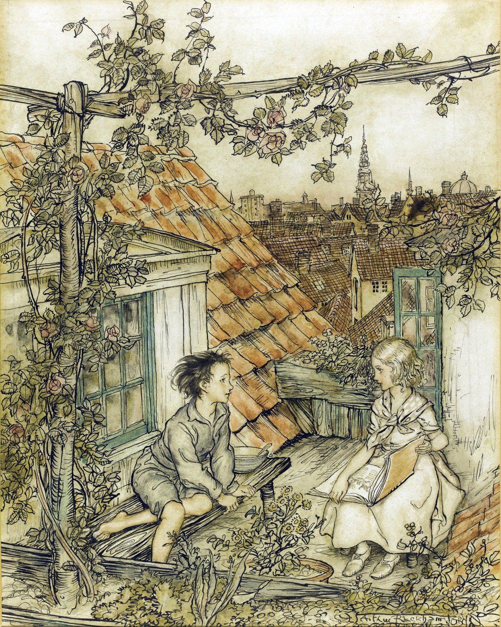 De sneeuwkoningin door Arthur Rackham
