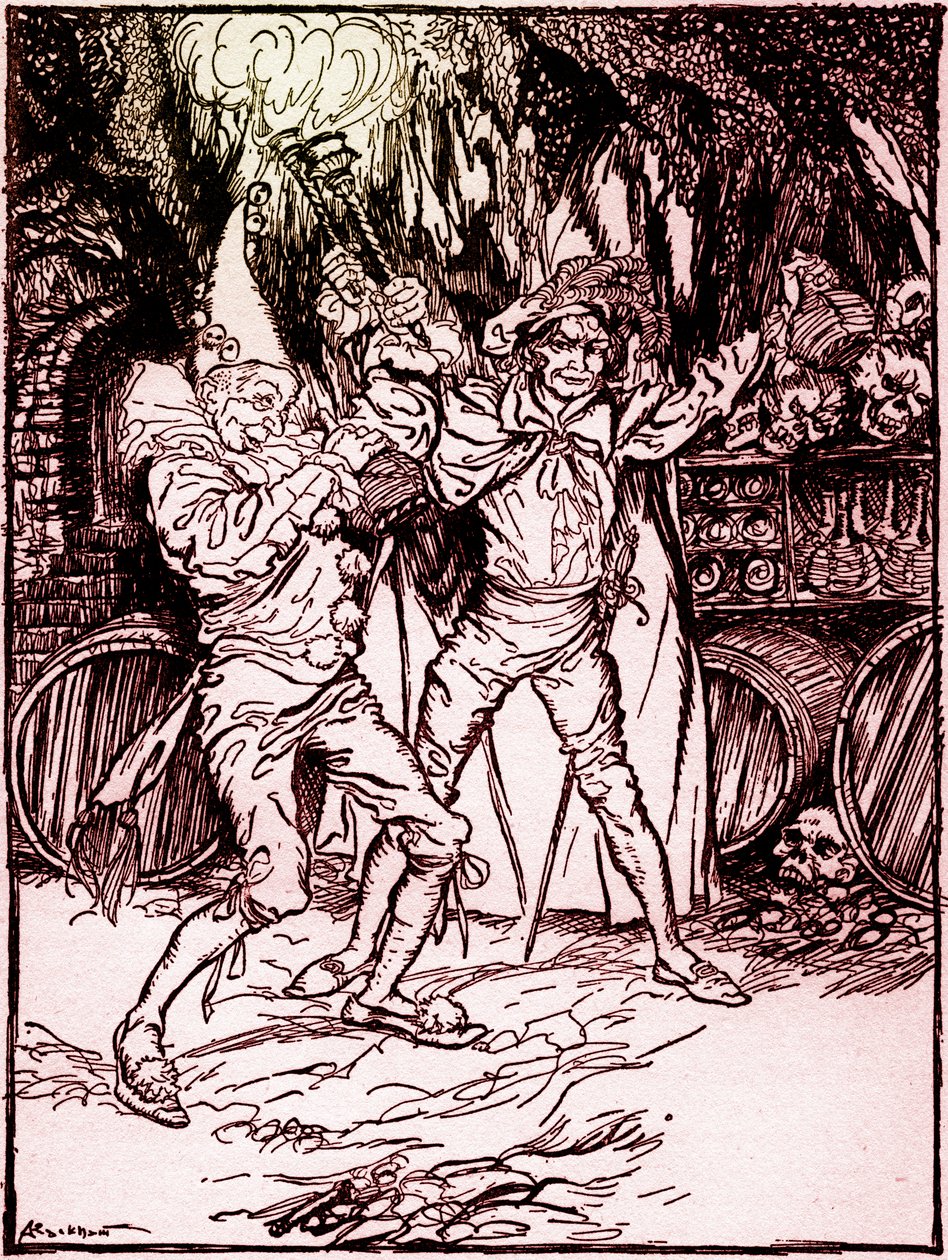 Het vat Amontillado door Edgar Allan Poe door Arthur Rackham