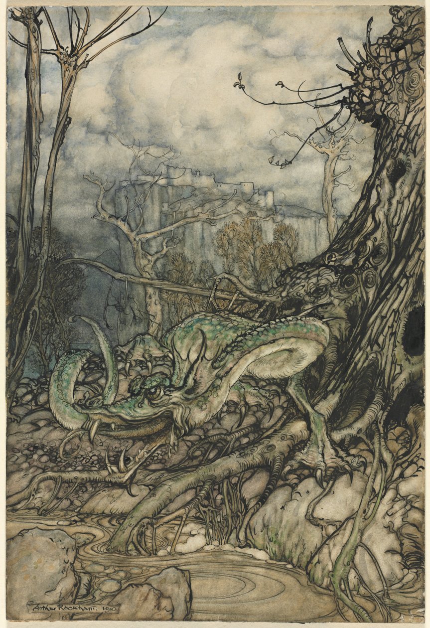 De Groene Draak door Arthur Rackham