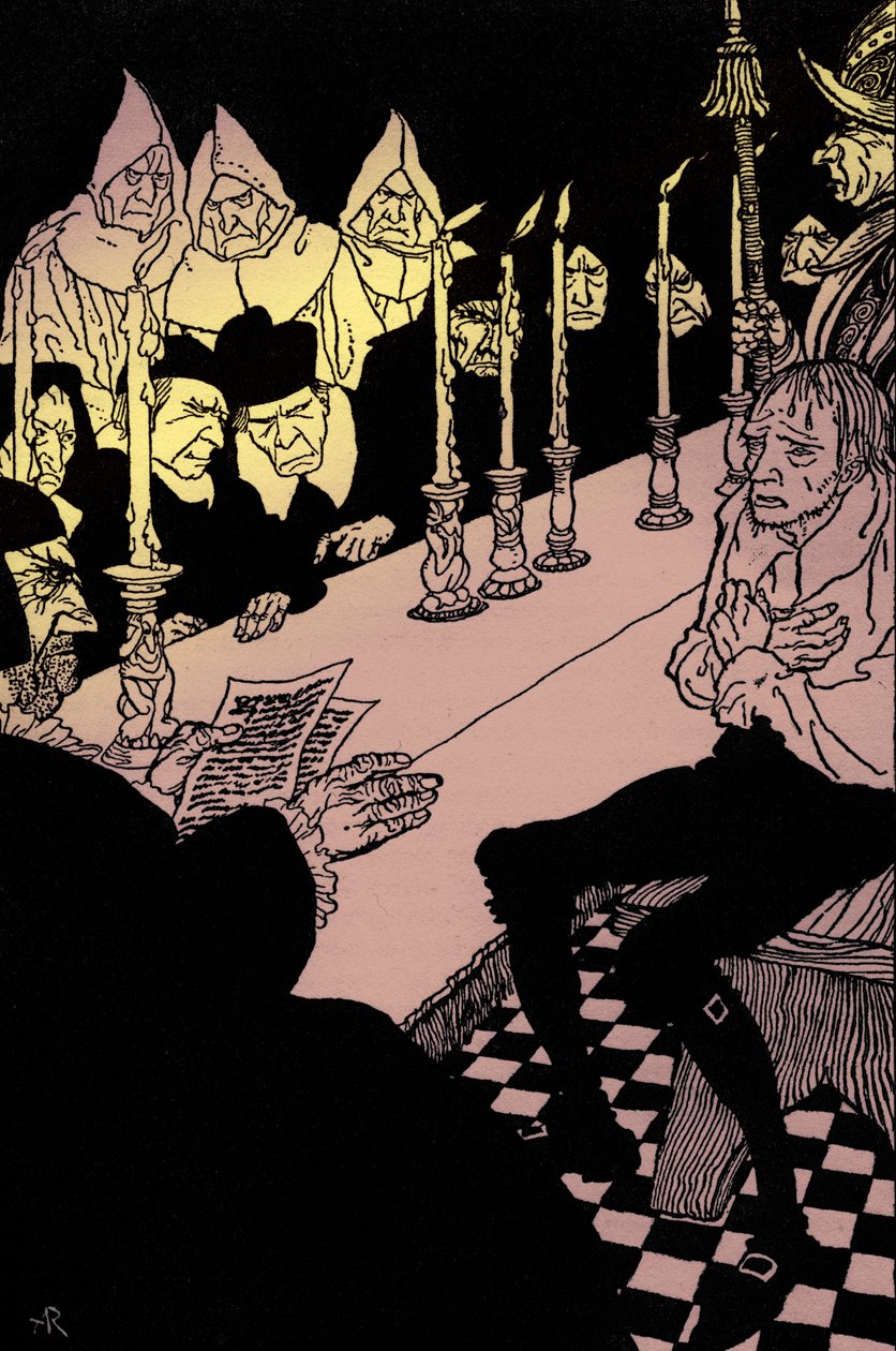 De put en de slinger door Arthur Rackham