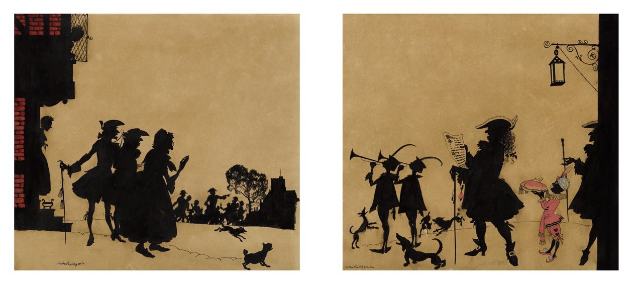 Die Verkündigung [aus Aschenputtel] door Arthur Rackham