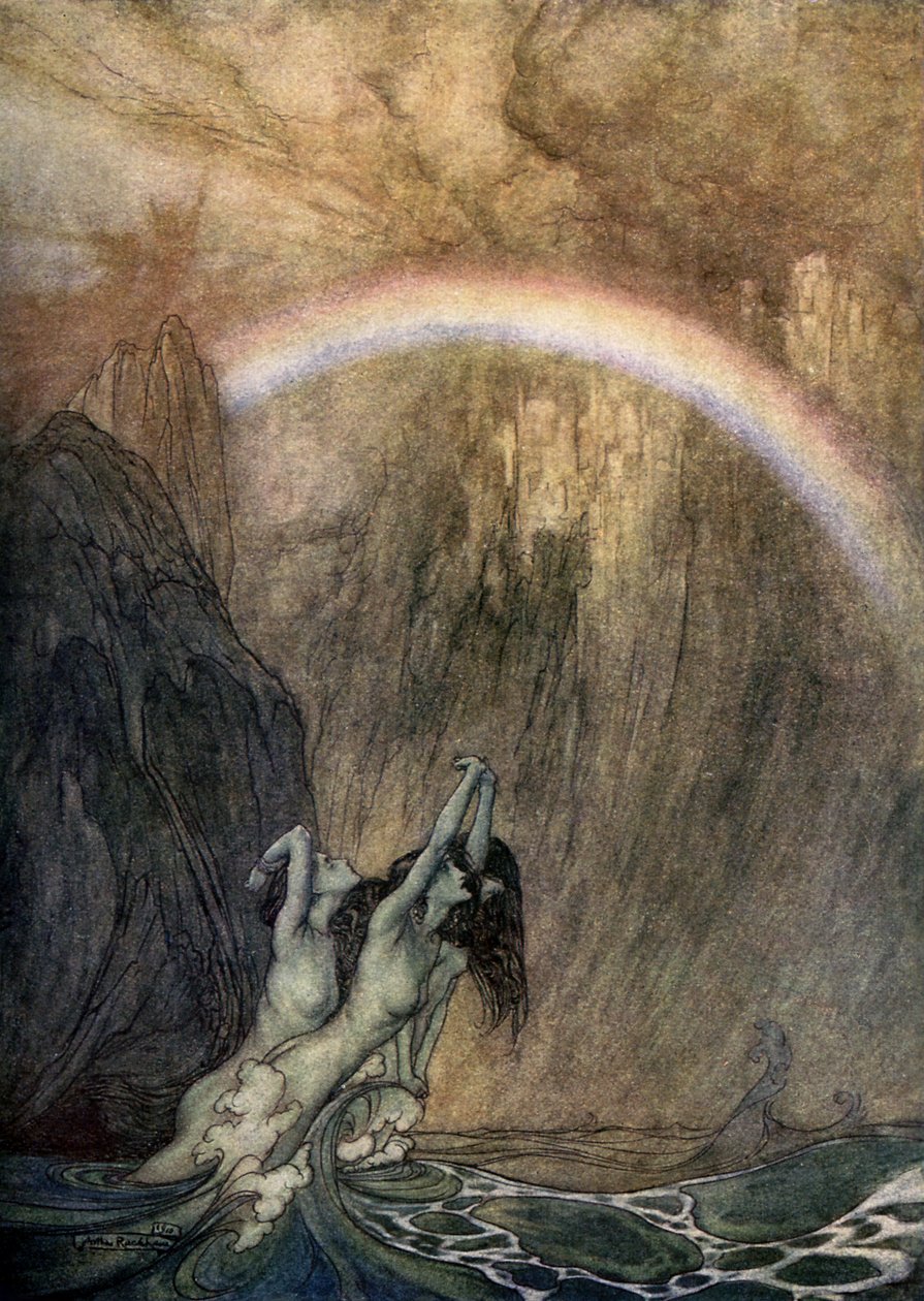 Het Rijngoud door Arthur Rackham