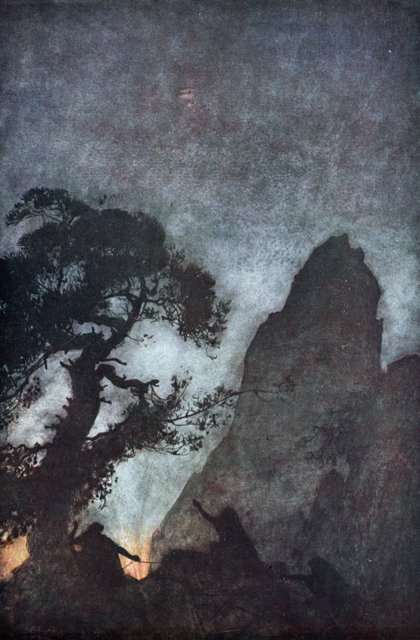 De drie Nornen door Arthur Rackham