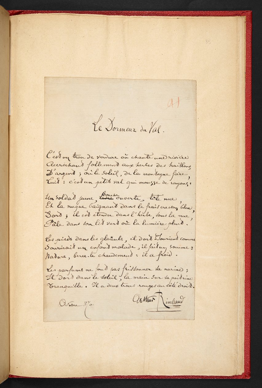 Dormeur du val door Arthur Rimbaud