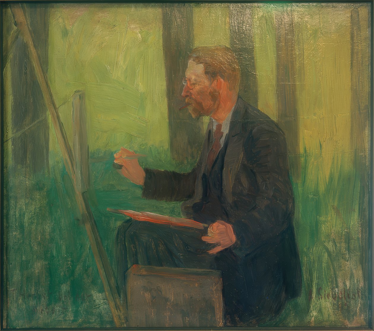 Thomas Herbst aan het werk door Arthur Siebelist
