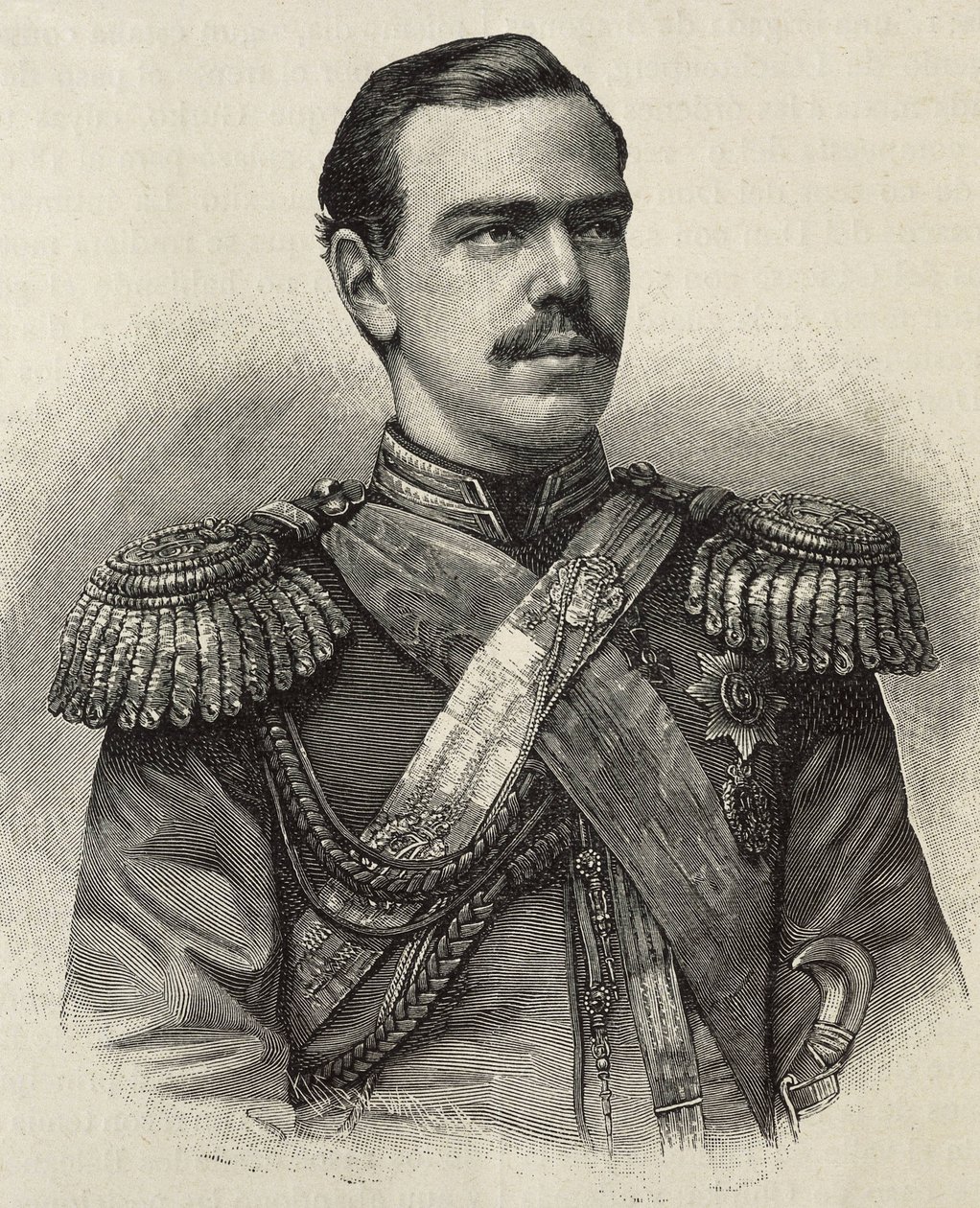 Alexander III van Rusland (1845-1894). Tsaar van Rusland (1881-1894), zoon en opvolger van Alexander II. Gravure. door Artist Unknown