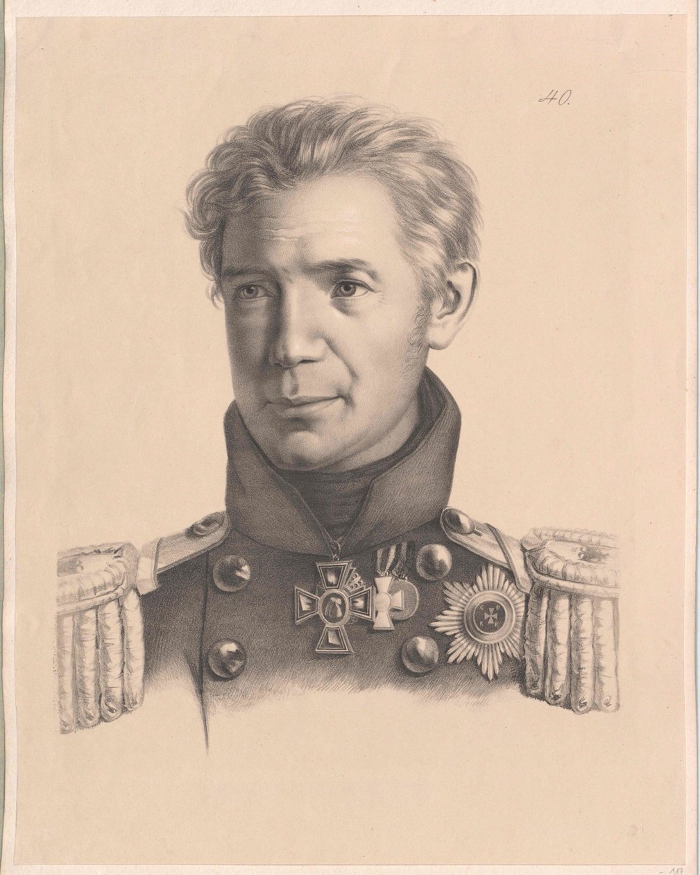 Adam Johann von Krusenstern door Artist Unknown