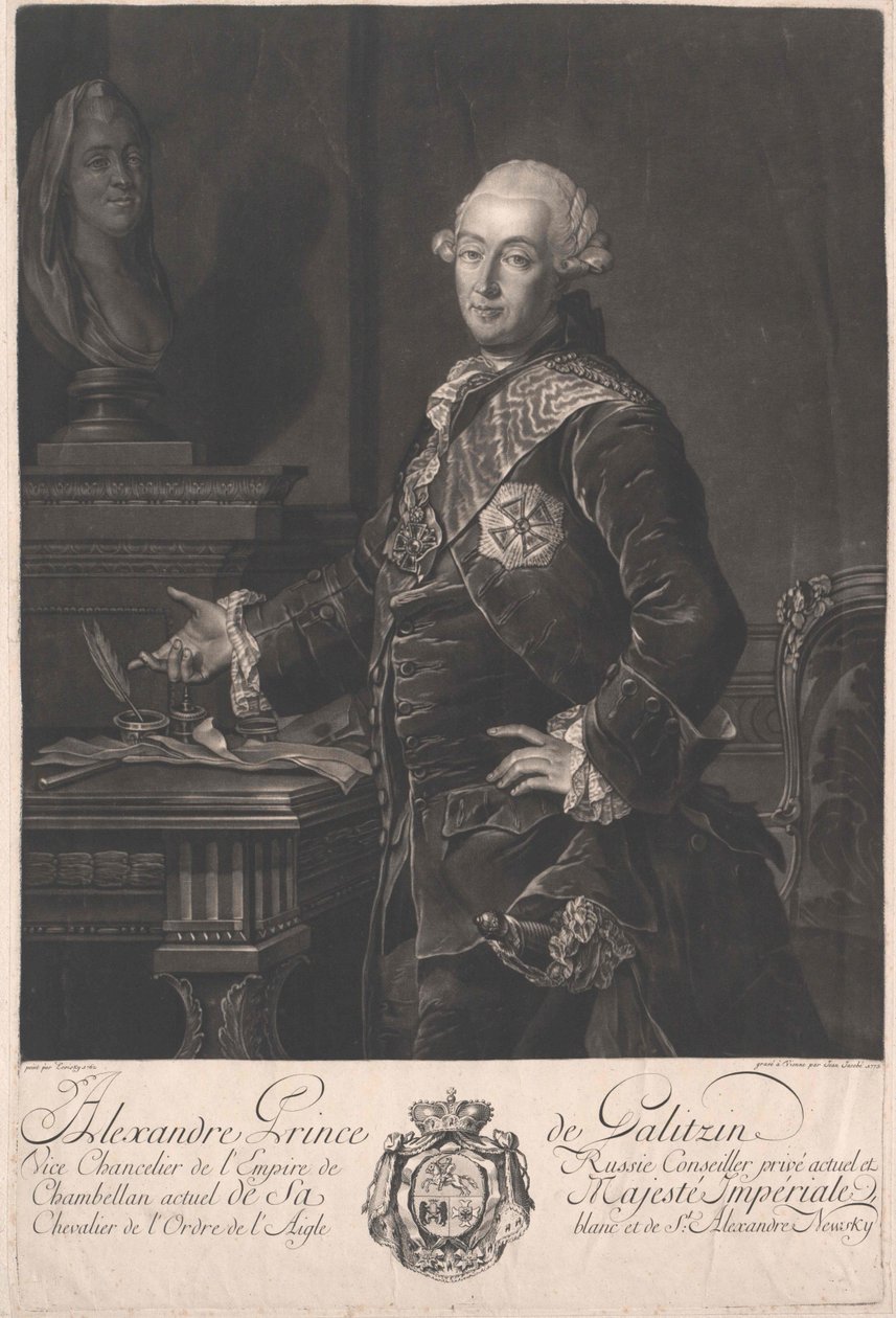 Alexander graaf Galitzin door Artist Unknown
