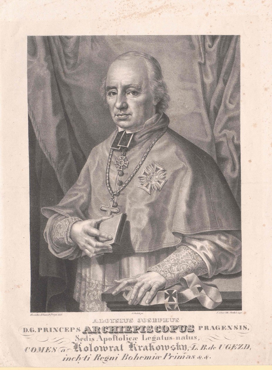 Aloysius Jozef graaf Kolovrat Krakowski door Artist Unknown