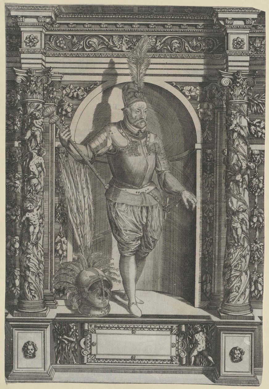 Andreas baron duivel op Guntersdorf en Bockfliess door Artist Unknown