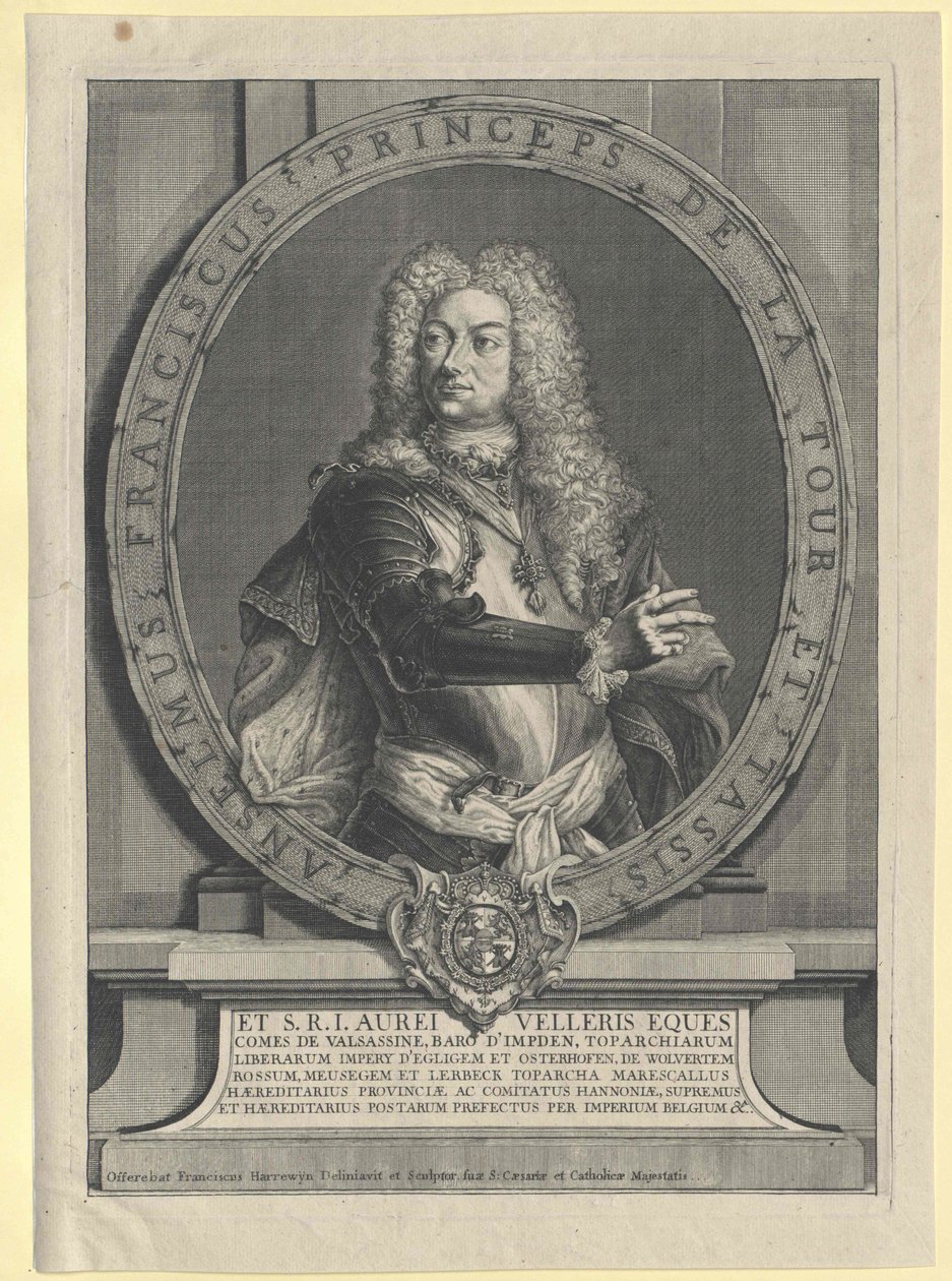Anselm Franz graaf Thurn en Taxis door Artist Unknown
