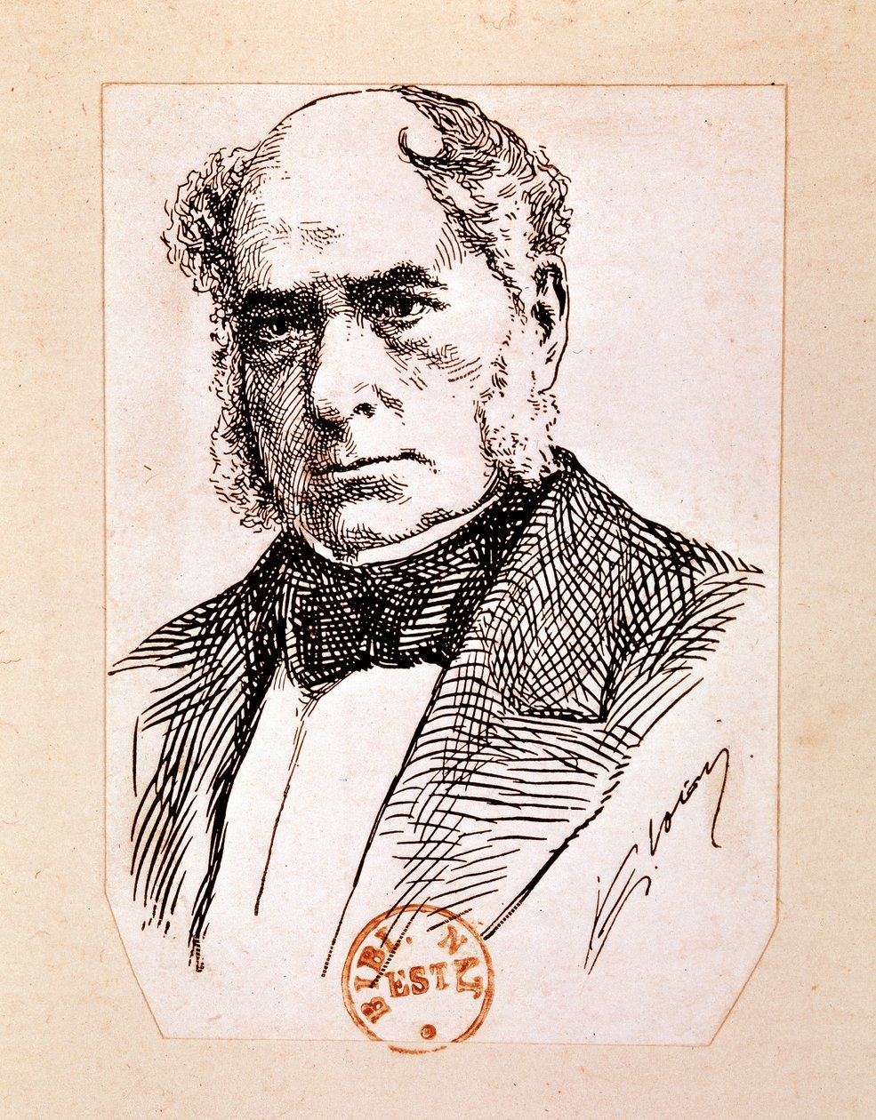 BESSEMER Sir Henry, Engels uitvinder en ingenieur (tekening) door Artist Unknown