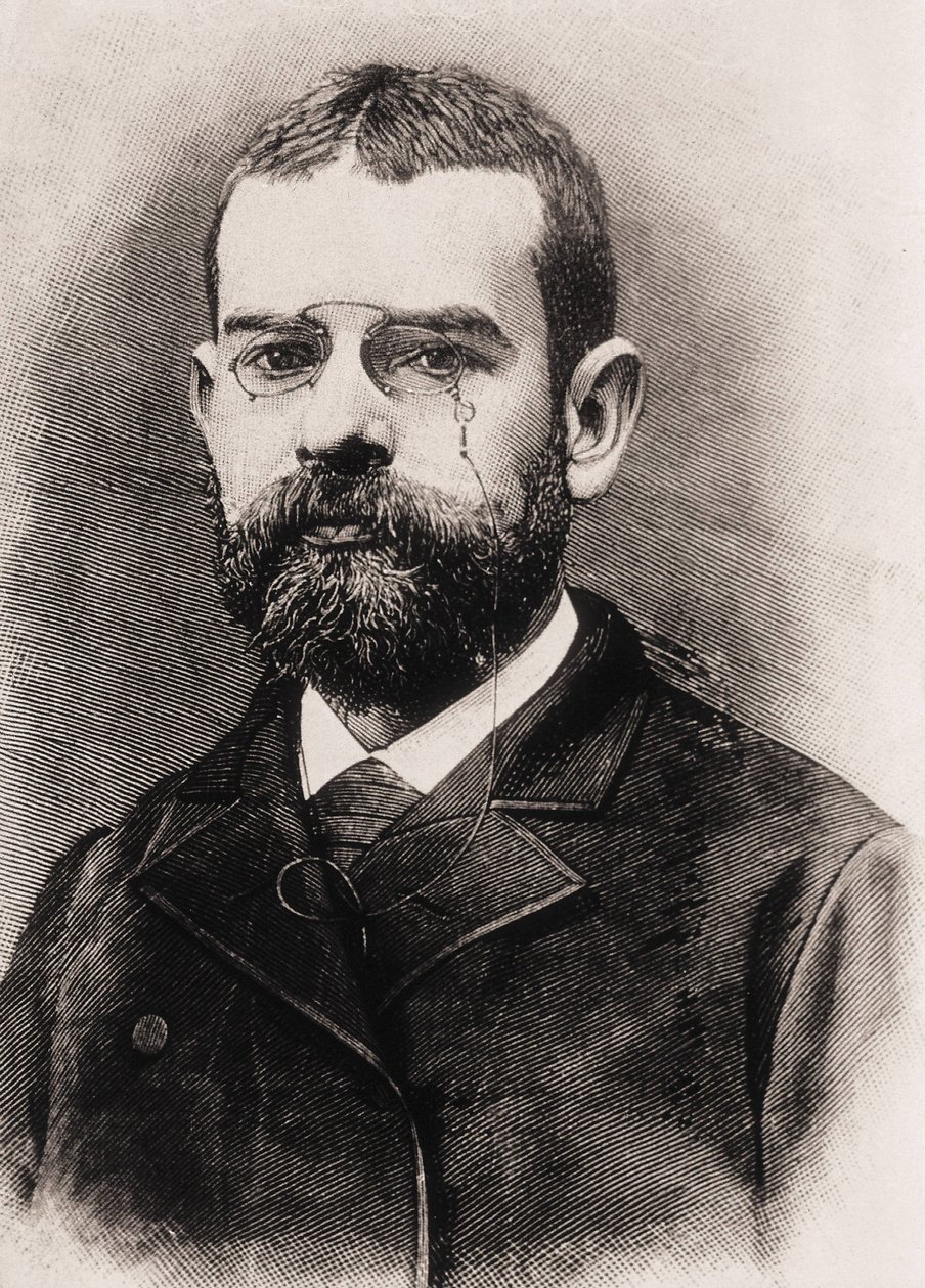 CLARIN, Leopoldo Alas y Urena, ook wel genoemd (1852-1901). Spaanse schrijver. Gravure door Artist Unknown