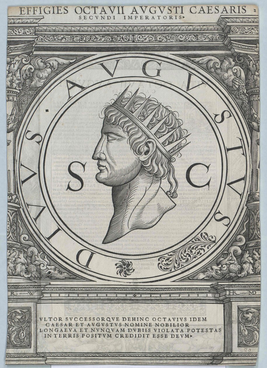Caius Octavius Augustus door Artist Unknown