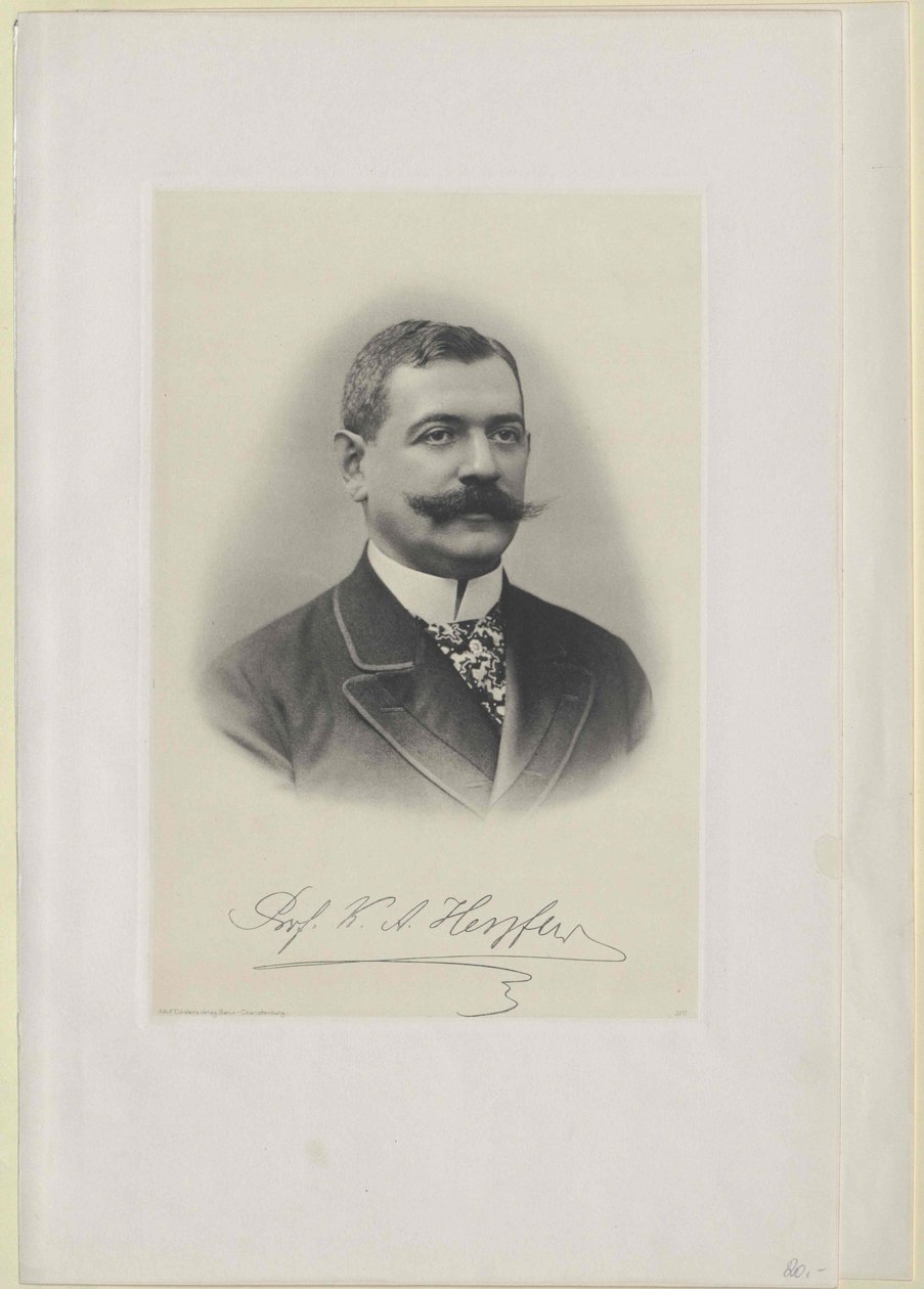Charles August Herzfeld door Artist Unknown